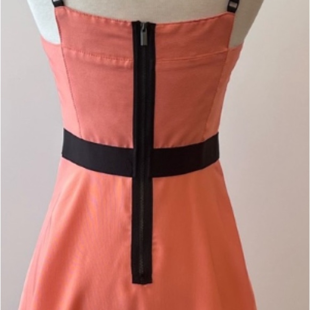 Rachel Roy Bright Peach Orange A-Line Dress - Picture 7 of 12